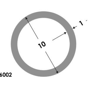 Aluminium Ronde buis 10x8.0mm - Onbehandeld