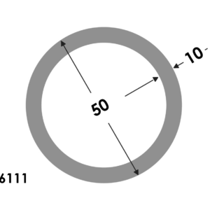 Ronde buis 50x10.0 brute
