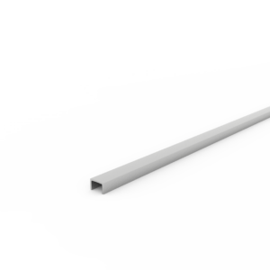 Aluminium Omega-inlegprofiel 9,6 x 6,5 mm - Onbehandeld