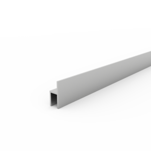 Aluminium Stoeltjesprofiel 26x15x8mm - Onbehandeld