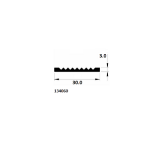 Aluminium Slijtstrip 30x3.0mm - Onbehandeld