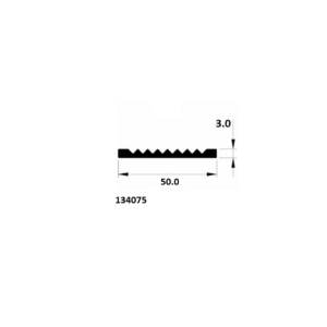 Aluminium Slijtstrip 50x3.0mm - Onbehandeld