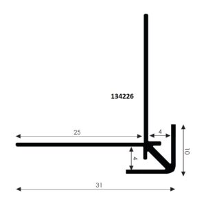 Aluminium Buitenhoek 4 vom-1 4100 silver