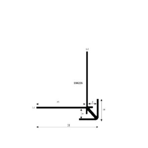 Aluminium Buitenhoek 4 vom-1 4100 silver (+Tape)