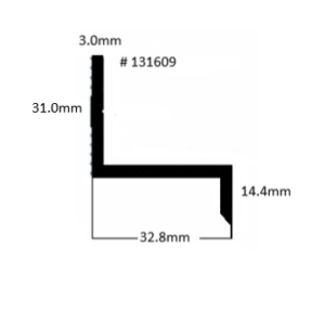 Z-profiel 31x33x14.4x3.0 vom1